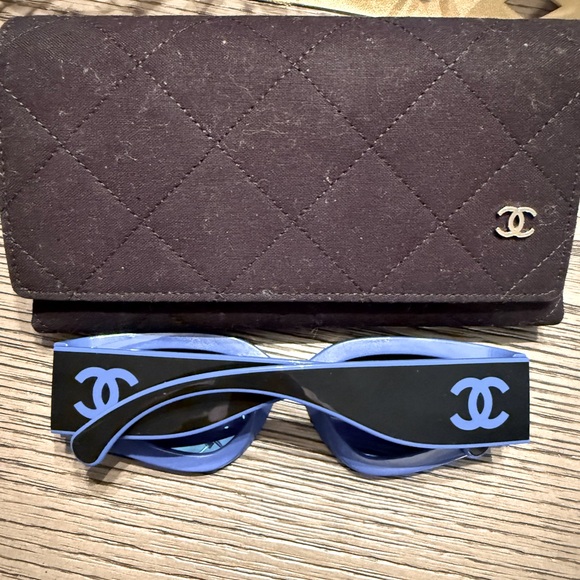 Limited Edition Chanel Authentic Sunglasses 🕶️ 
RARE BLUE - Picture 1 of 5